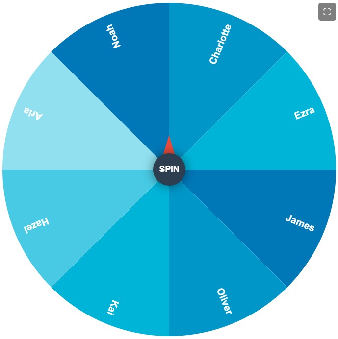 Ocean theme Color for Spin In Wheel